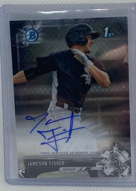 JAMESON FISHER 2017 TOPPS 1ST BOWMAN CHROME PROSPECTS ON CARD AUTO #CDA-IF