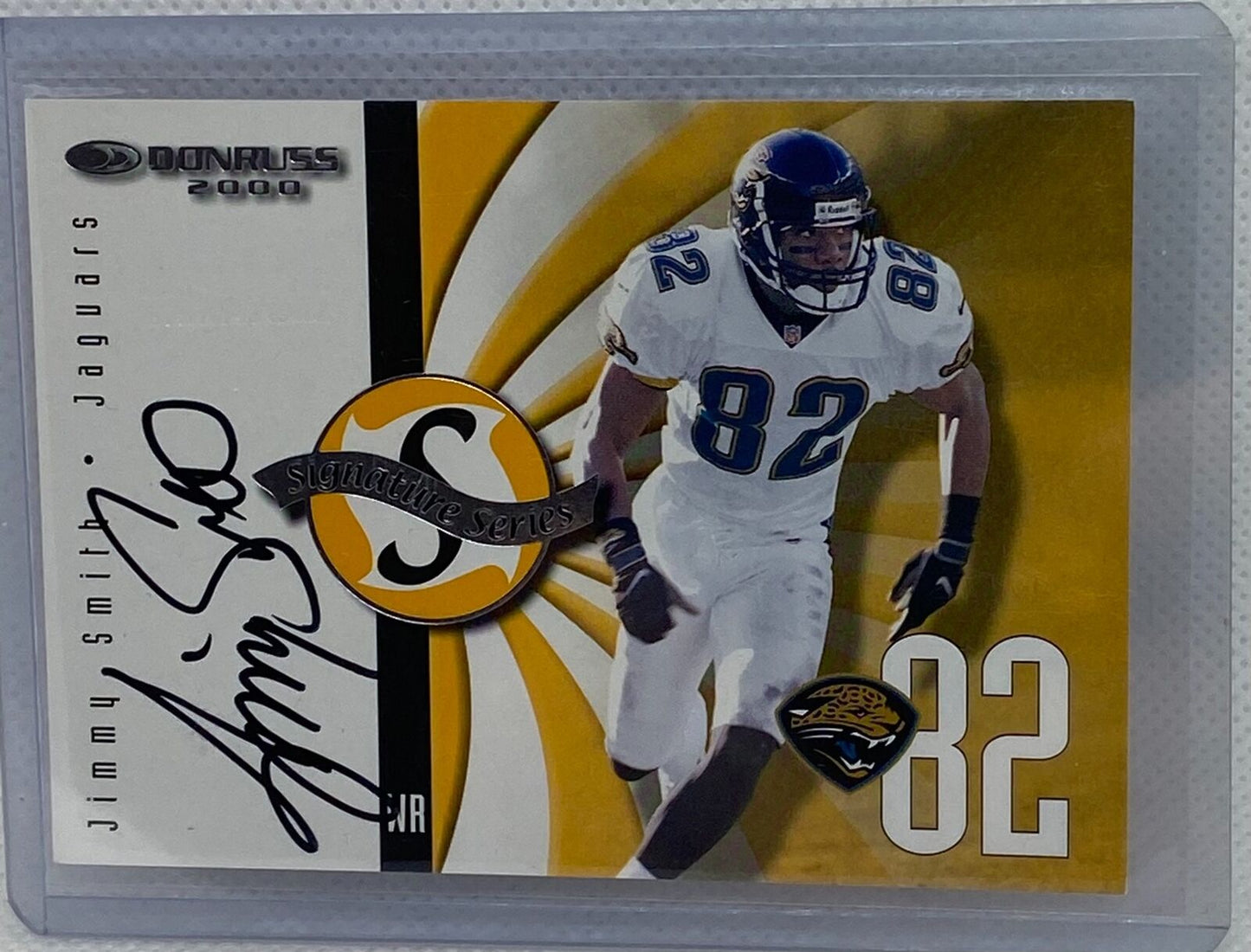JIMMY SMITH 2000 DONRUSS SIGNATURE SERIES ON CARD AUTO