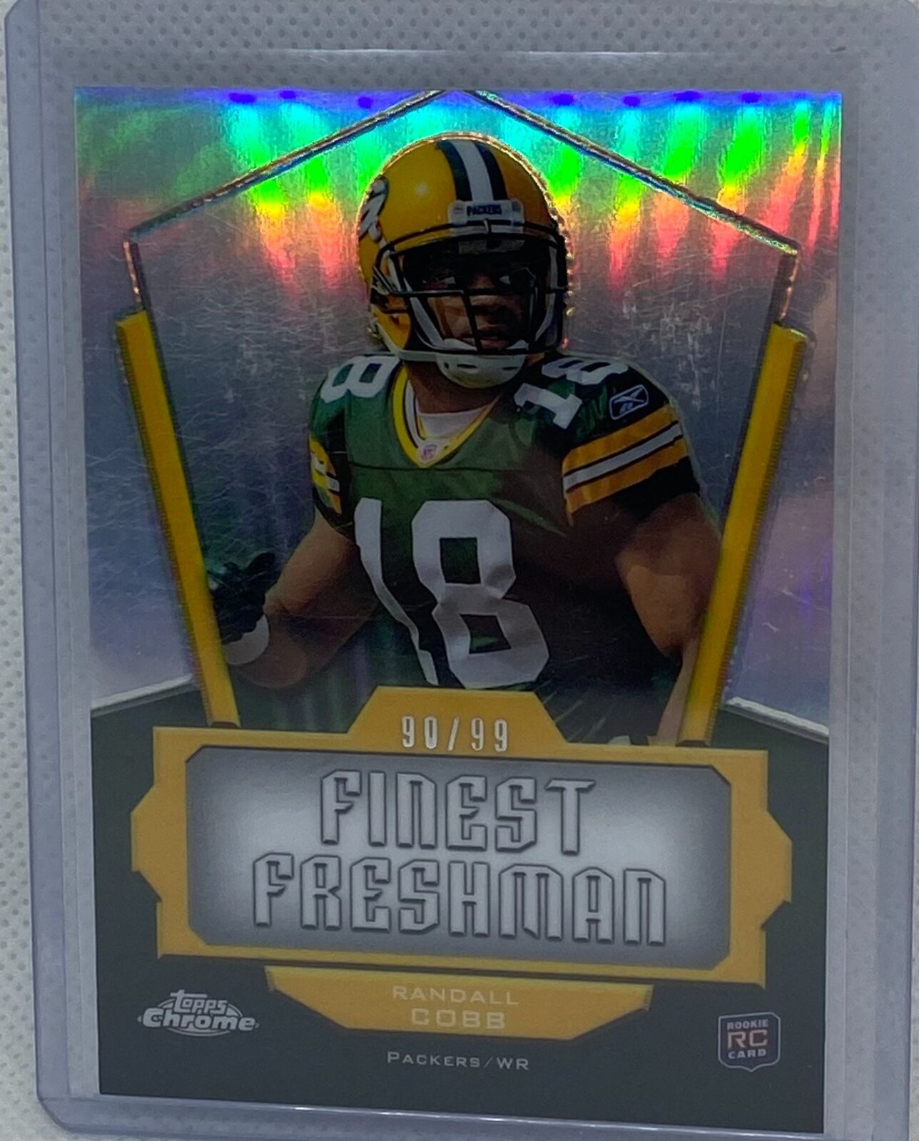 RANDALL COBB 2011 TOPPS CHOME FINEST FRESHMAN REFRACTOR RC #D 90/99