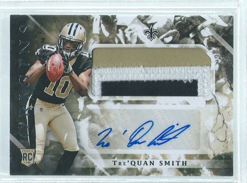 TRE'QUAN SMITH 2018 PANINI ORIGINS 3 COLOR PATCH AUTO RC #125