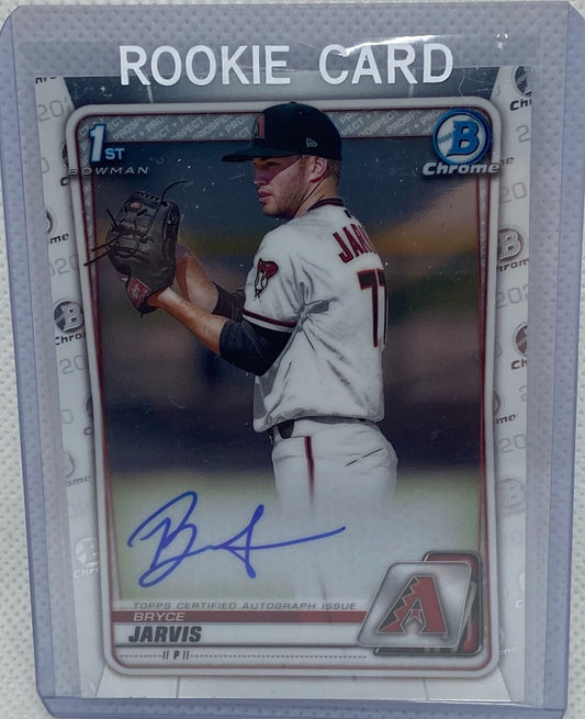 BRYCE JARVIS 2020 TOPPS 1ST BOWMAN CHROME PROSPECTS ON CARD AUTO #CDA-BJA
