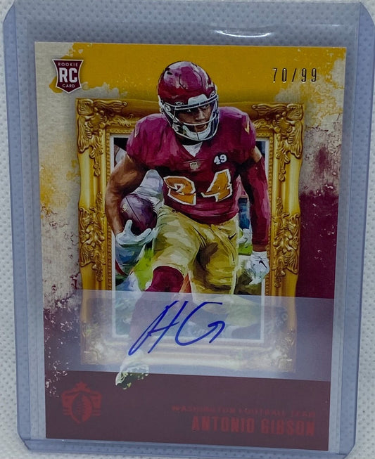 ANTONIO GIBSON 2020 PANINI CHRONICLES GRIDIRON KINGS RED AUTO RC #D 70/99