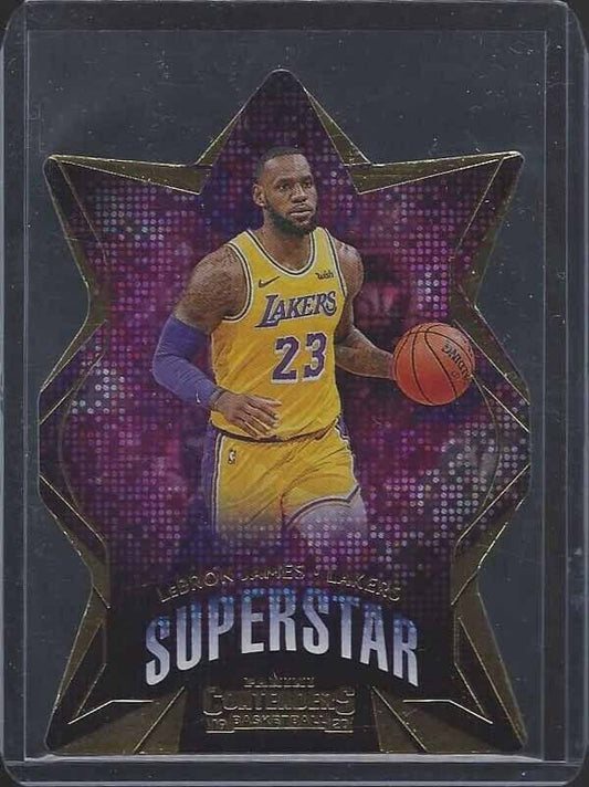 LEBRON JAMES 2019-20 CONTENDERS SUPERSTAR DIE CUT SP SPECKLE #1