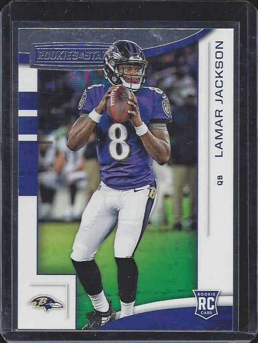LAMAR JACKSON 2018 ROOKIES & STARS TRUE ROOKIE RC #112