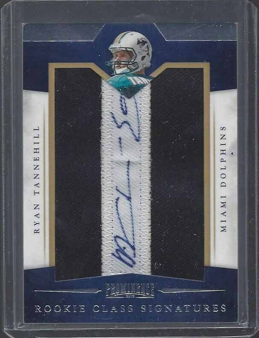 RYAN TANNEHILL 2015 PANINI PROMINENCE LETTERMAN ROOKIE CLASS PATCH AUTO RC /90