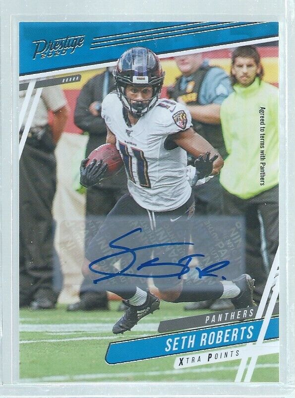 SETH ROBERTS 2020 PANINI PRESTIGE XTRA POINTS AUTO SILVER #151