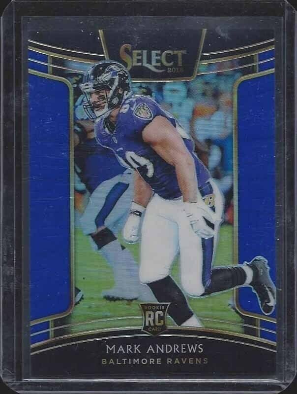 MARK ANDREWS 2018 PANINI SELECT BLUE PRIZM ROOKIE RC #D 46/175