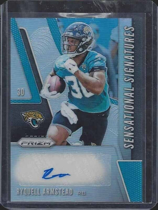 RYQUELL ARMSTEAD 2019 PANINI PRIZM SENSATIONAL SIGNATURES SILVER JAGUARS AUTO RC