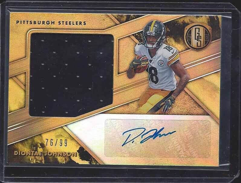 DIONTAE JOHNSON 2019 GOLD STANDARD JUMBO ROOKIE JERSEY AUTO RC #D 76/99