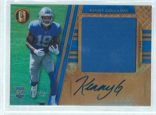 KENNY GOLLADAY 2017 PANINI GOLD STANDARD JERSEY AUTO RC #D 05/49
