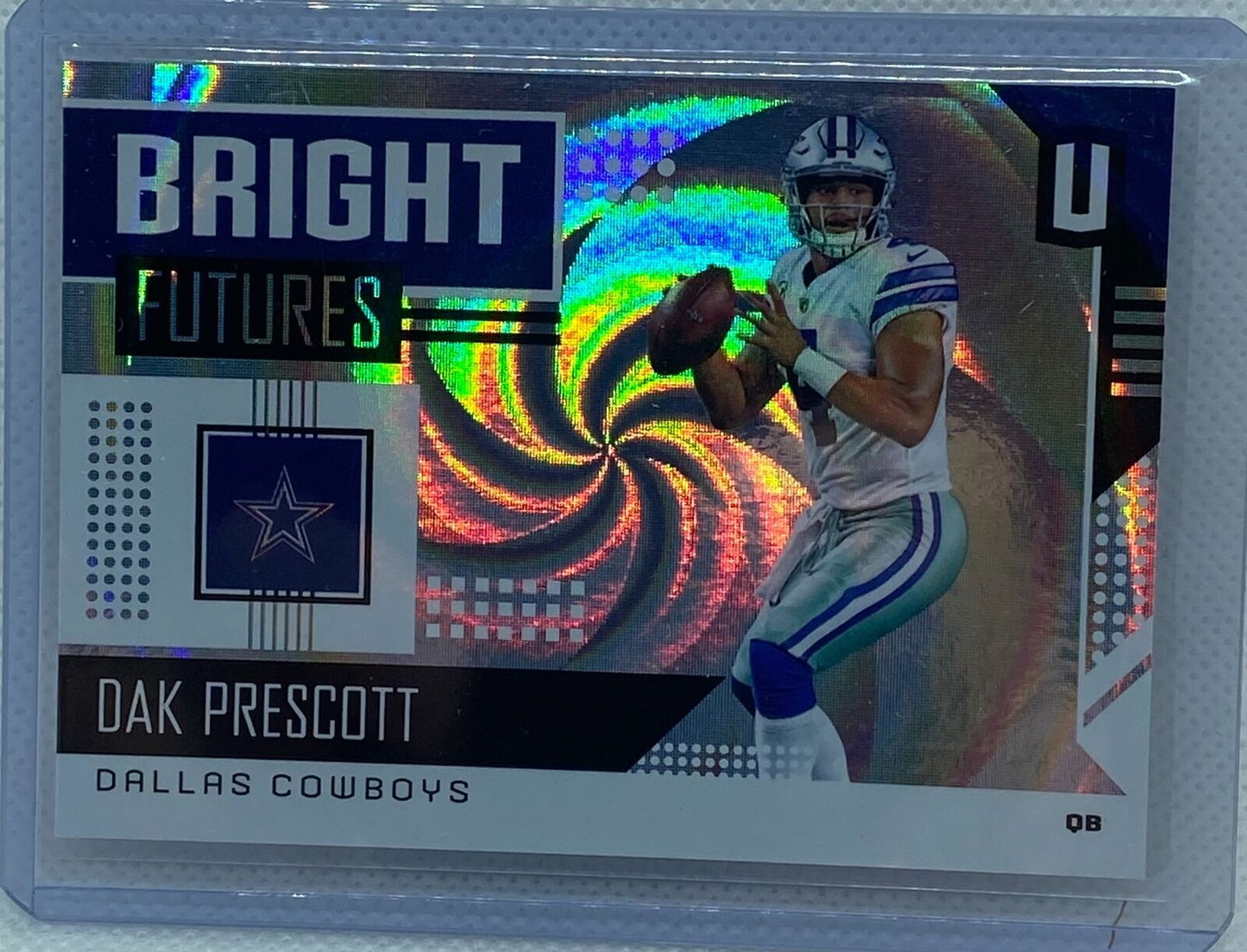 DAK PRESCOTT 2018 PANINI UNPARALLELED BRIGHT FUTURES WHIRL #D 46/100