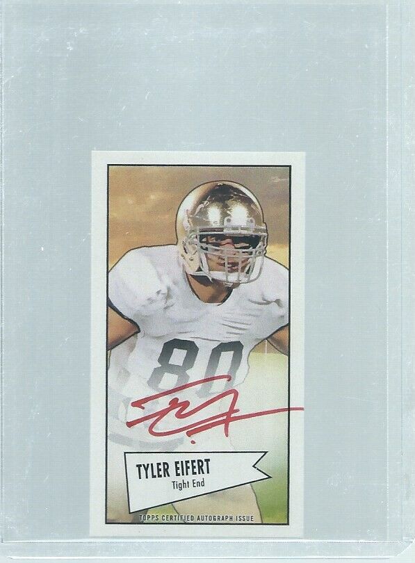 TYLER EIFERT 2013 TOPPS MINI RED INK ON CARD AUTO RC SSP /5