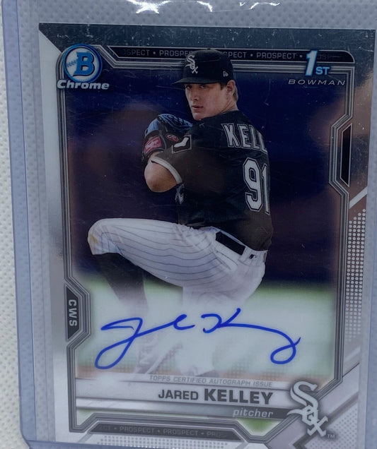 JARED KELLEY 2021 TOPPS 1ST BOWMAN CHROME PROSPECTS ON CARD AUTO #CPA-JK