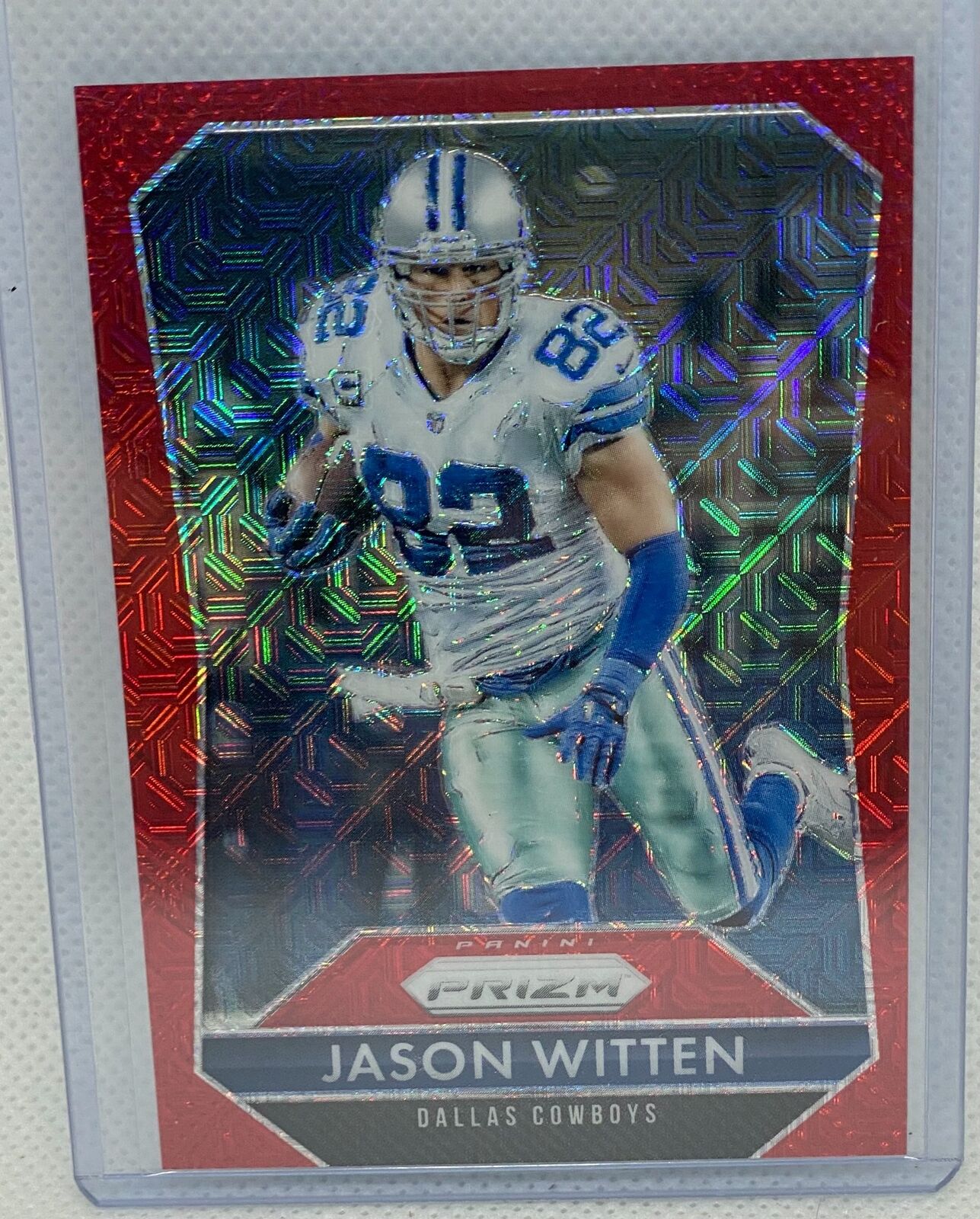 JASON WITTEN 2015 PANINI PRIZM RED MOJO PRIZM #D 43/99