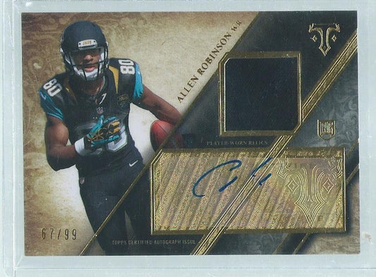 ALLEN ROBINSON 2014 TOPPS THRIPLE THREADS JERSEY AUTO RC #D 67/99