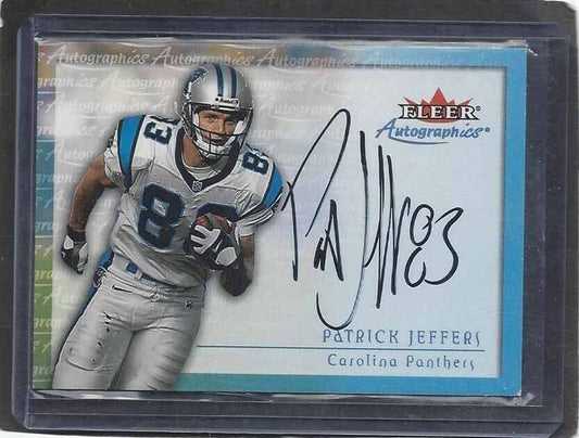PATRICK JEFFERS 2000 SKYBOX AUTOGRAPHICS PANTHERS ON CARD AUTO