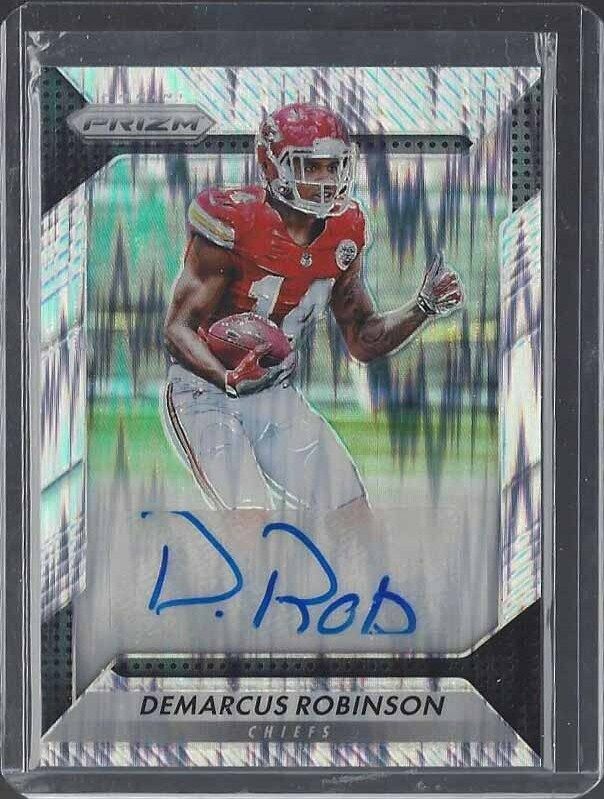 DEMARCUS ROBINSON 2016 PANINI PRIZM SILVER FLASH SHORT PRINT AUTO RC SP /14