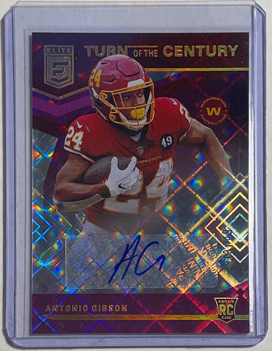 ANTONIO GIBSON 2020 CHRONICLES DONRUSS ELITE AUTO PURPLE ROOKIE RC #D 33/49