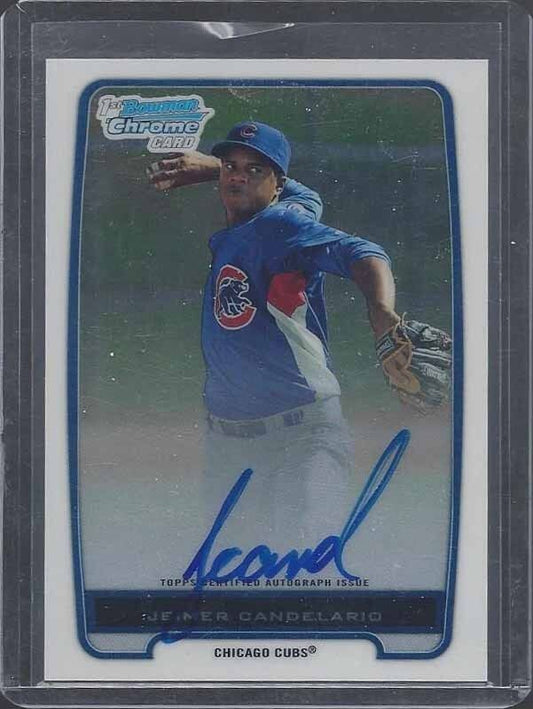 JEIMER CANDELARIO 2012 BOWMAN CHROME PROSPECTS 1ST PROSPECT ON CARD AUTO #20