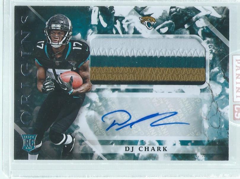 DJ CHARK 2018 PANINI ORIGINS 4-COLOR PATCH AUTO RC #115