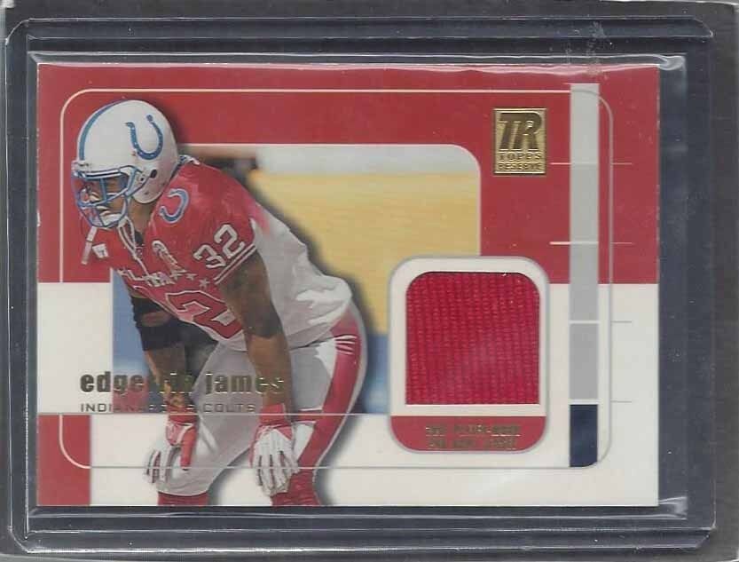 EDGERRIN JAMES 2002 TOPPS RESERVE PRO BOWL GAME USED COLTS JERSEY