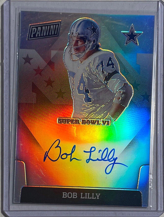 BOB LILLY 2020 PANINI SUPER BOWL VI COWBOYS ON CARD AUTO #SBVI-BL