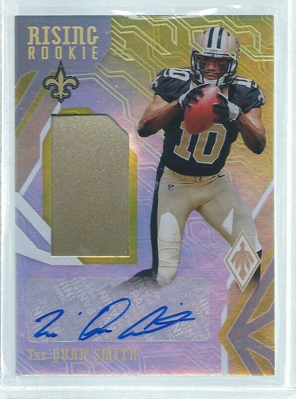 TRE'QUAN 2018 PANINI PHOENIX RISING ROOKIE GOLD HELMET PATCH AUTO RC #D 5/25