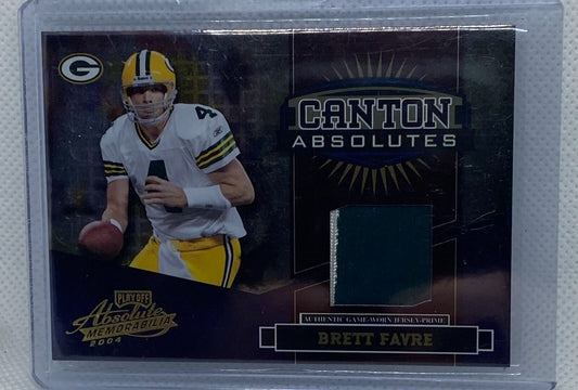 BRETT FAVRE 2004 ABSOLUTE DONRUSS PLAYOFF CANTON ABSOLUTES PATCH #CA-2