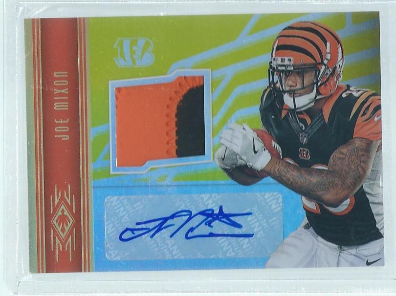 JOE MIXON 2017 PANINI PHOENIX RPA 2 COLOR PATCH AUTO GOLD RC #D 16/25