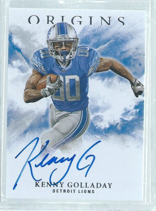 KENNY GOLLADAY 2017 PANINI ORIGINS ON CARD AUTO RC #RA-KG