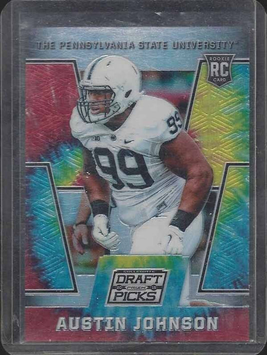 AUSTIN JOHNSON 2016 PANINI PRIZM DRAFT PICKS TIE DYE PRIZMS REFRACTOR RC #D /49