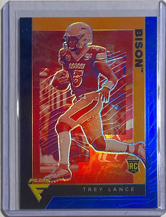 TREY LANCE 2021 PANINI CHRONICLES FLUX DRAFT PICKS BLUE PRIZM ROOKIE RC #D 25/99