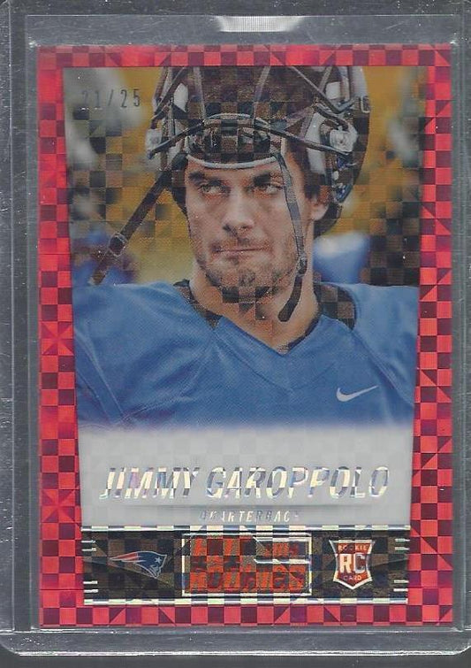 JIMMY GAROPPOLO 2014 SCORE HOT ROOKIES RED POWER PRIZM ROOKIE RC #D 21/25