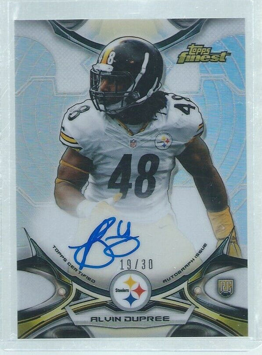 ALVIN DUPREE 2015 TOPPS FINEST REFRACTOR VARIATION ON-CARD AUTO RC #D 19/30