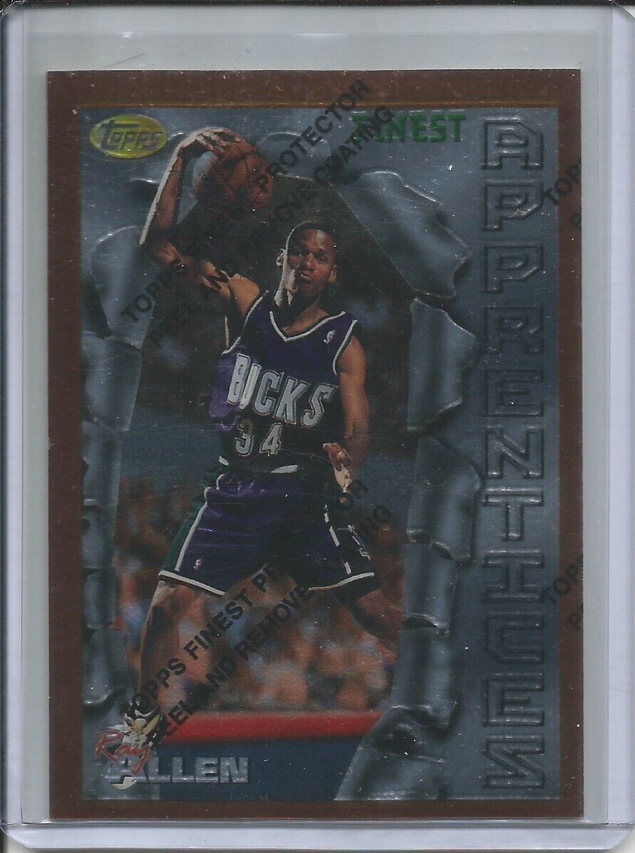 RAY ALLEN 1996-97 TOPPS FINEST APPRENTICES ROOKIE RC W/PROTECTIVE PEEL