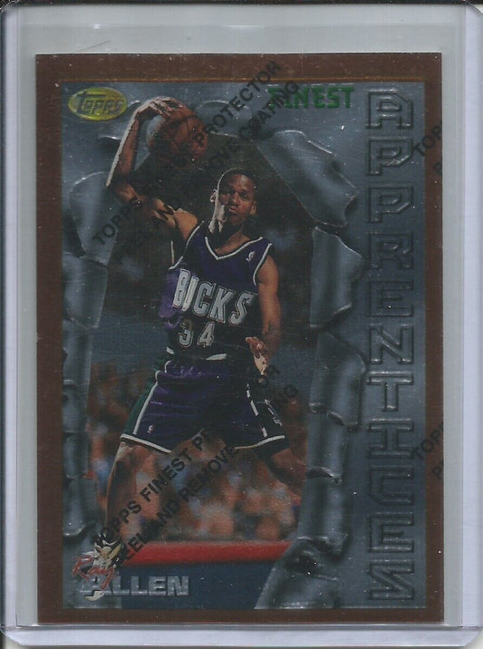 RAY ALLEN 1996-97 TOPPS FINEST APPRENTICES ROOKIE RC W/PROTECTIVE PEEL