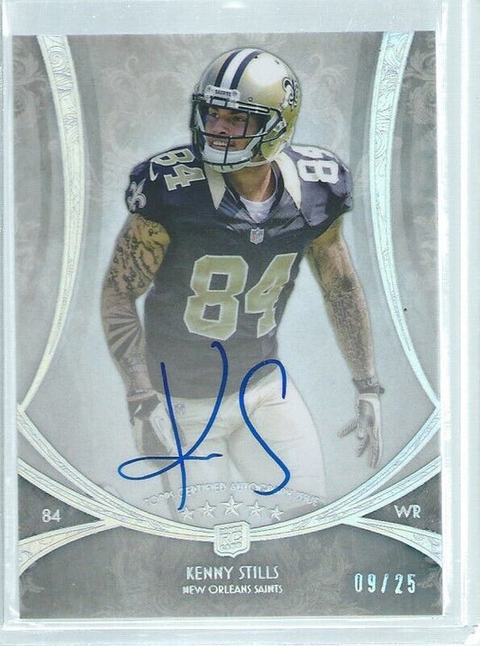KENNY STILLS 2013 TOPPS 5 FIVE STAR RAINBOW ON CARD AUTO RC #D 9/25