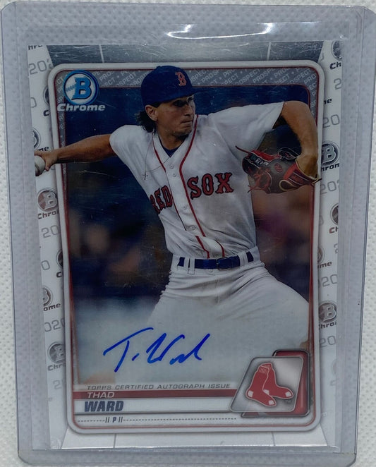 THAD WARD 2020 TOPPS BOWMAN CHROME ON CARD AUTO #CPA-TW