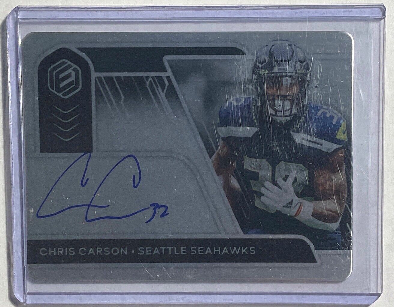 CHRIS CARSON 2020 PANINI ELEMENTS ON CARD AUTO #D 90/99