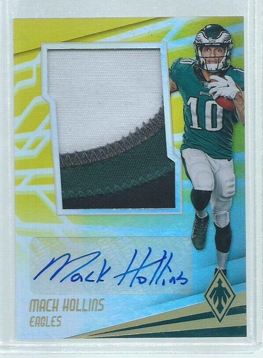 MACK HOLLINS 2017 PANINI PHOENIX GOLD JUMBO RPA 4 COLOR PATCH AUTO #D 5/25