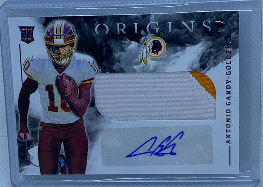 ANTONIO GANDY-GOLDEN 2020 PANINI ORIGINS RPA ROOKIE PATCH AUTO RC #135