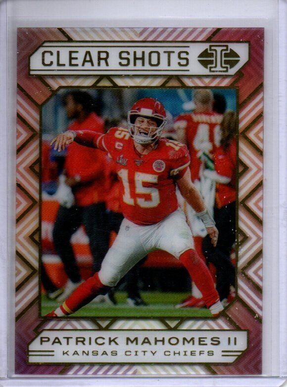 PATRICK MAHOMES II 2020 PANINI ILLUSIONS CLEAR SHOTS #1