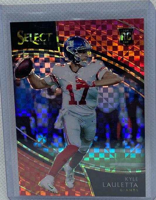 KYLE LAULETTA 2018 PANINI SELECT FEILD LEVEL RED CHECKERED PRIZM RC #D 1/49