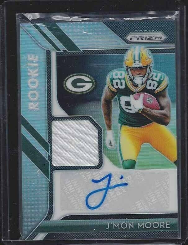 J'MON MOORE 2018 PANINI PRIZM RPA SILVER PRIZM PATCH AUTO RC #D 59/99