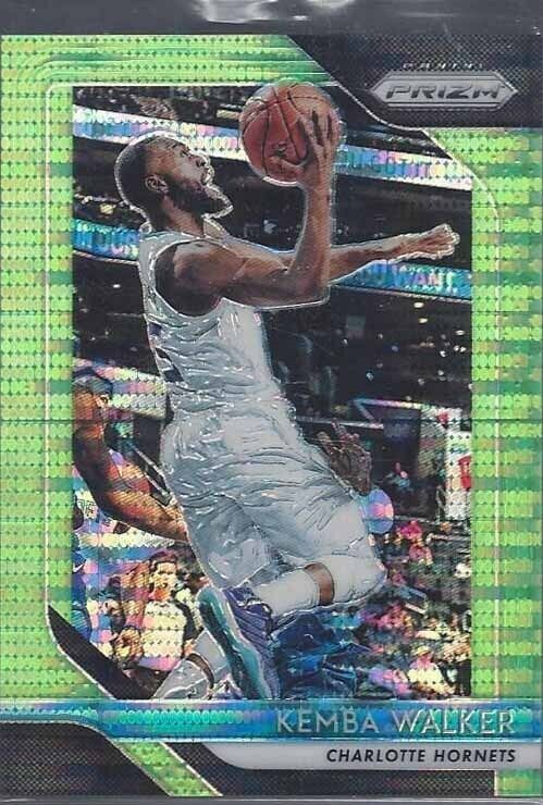 KEMBA WALKER 2018-19 PANINI PRIZM GREEN PULSAR PRIZMS #D 17/25