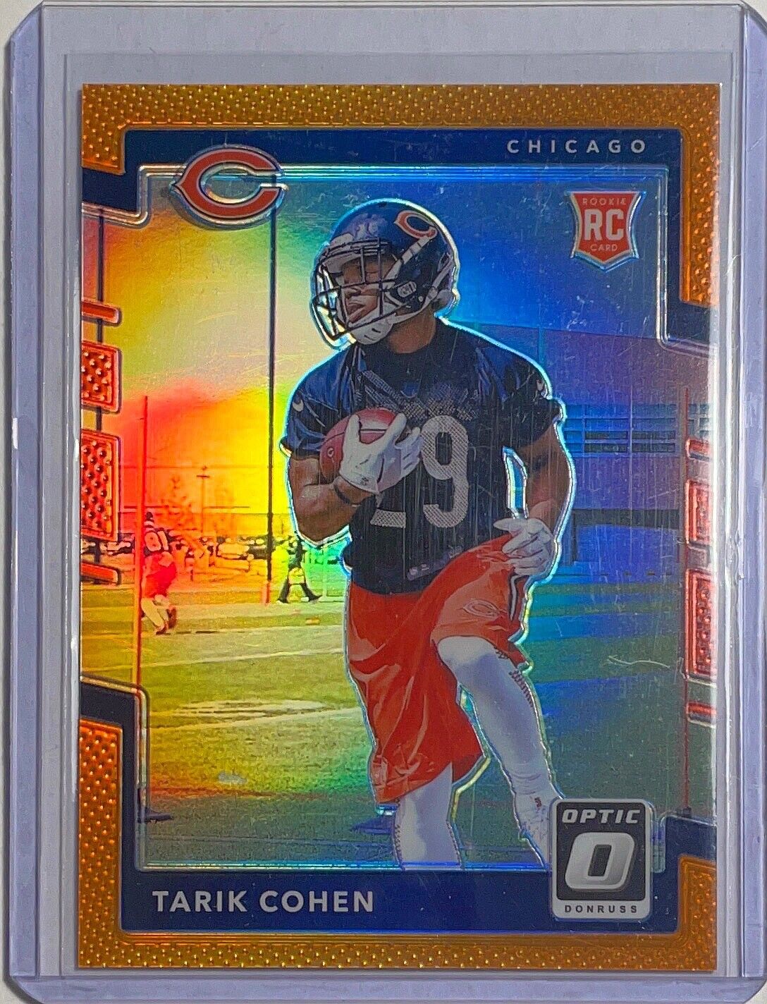 TARIK COHEN 2017 PANINI DONRUSS OPTIC ORANGE HOLO PRIZM ROOKIE RC #D 119/199