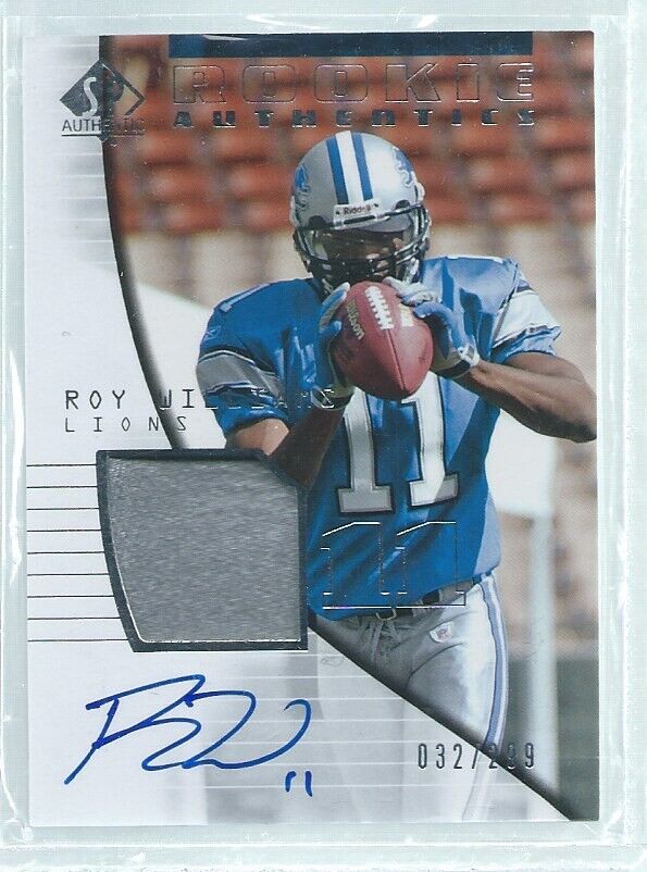 ROY WILLIAMS 2004 UP SP AUTHENTIC RPA PATCH ON CARD AUTO RC #D 92/299