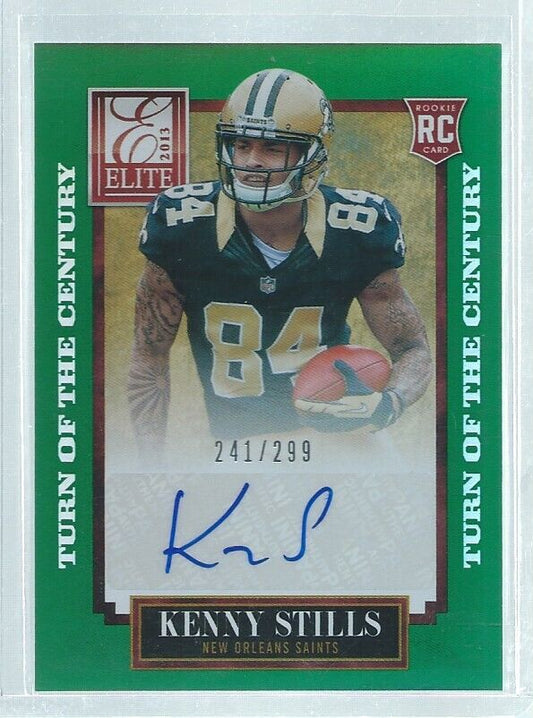 KENNY STILLS 2013 PANINI DONRUSS ELITE TURN OF THE CENTURY AUTO RC #D /299