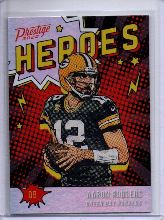 AARON RODGERS 2020 PANINI PRESTIGE HEREOS #HE-AR