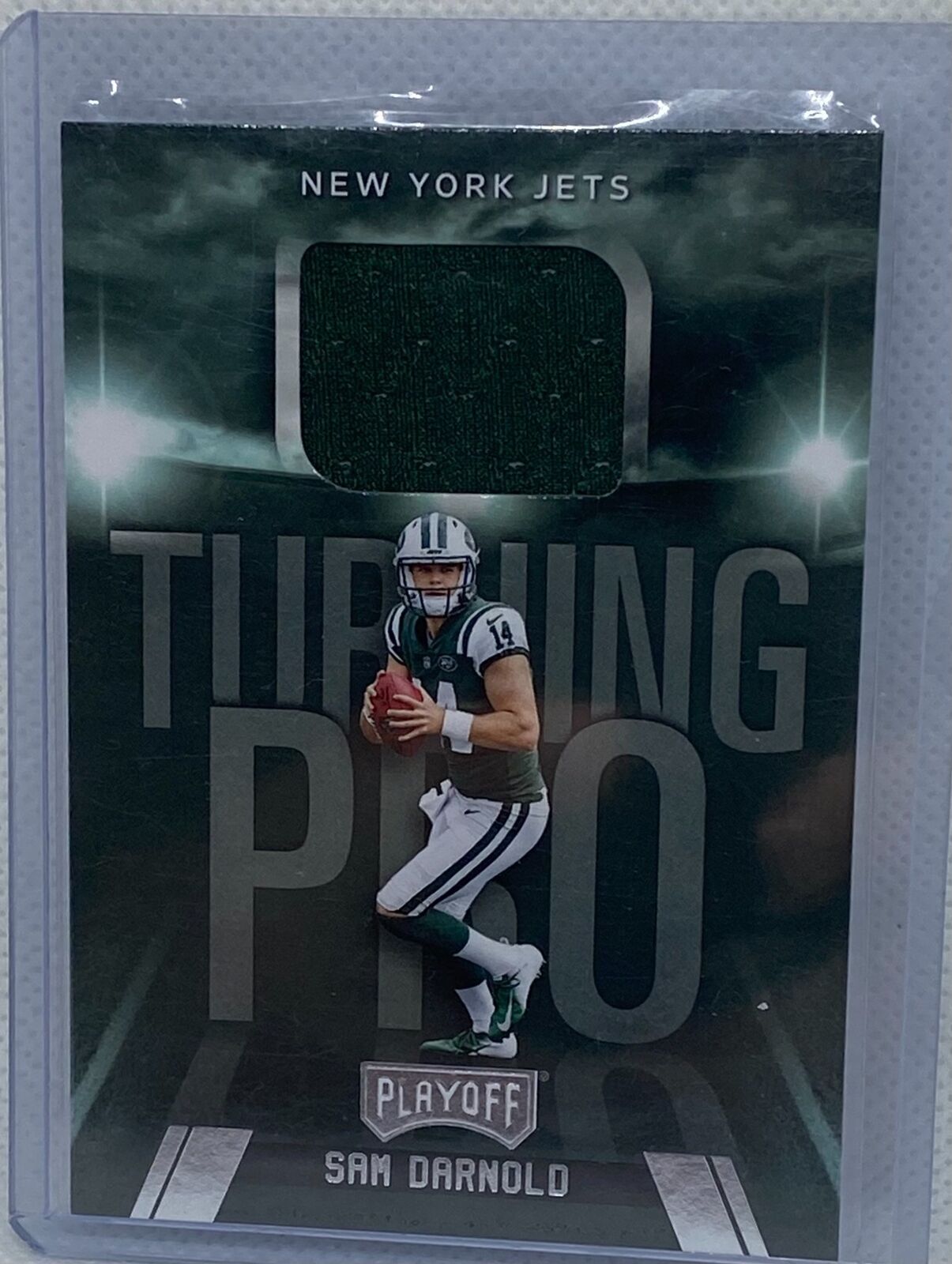SAM DARNOLD 2018 PANINI PLAYOFF TURNING PRO JERSEY RC #TP-SD
